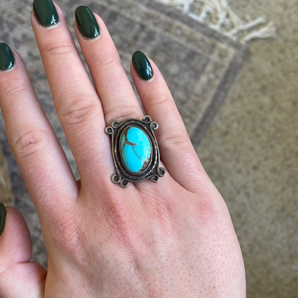 Turquoise and Sterling Silver Ring